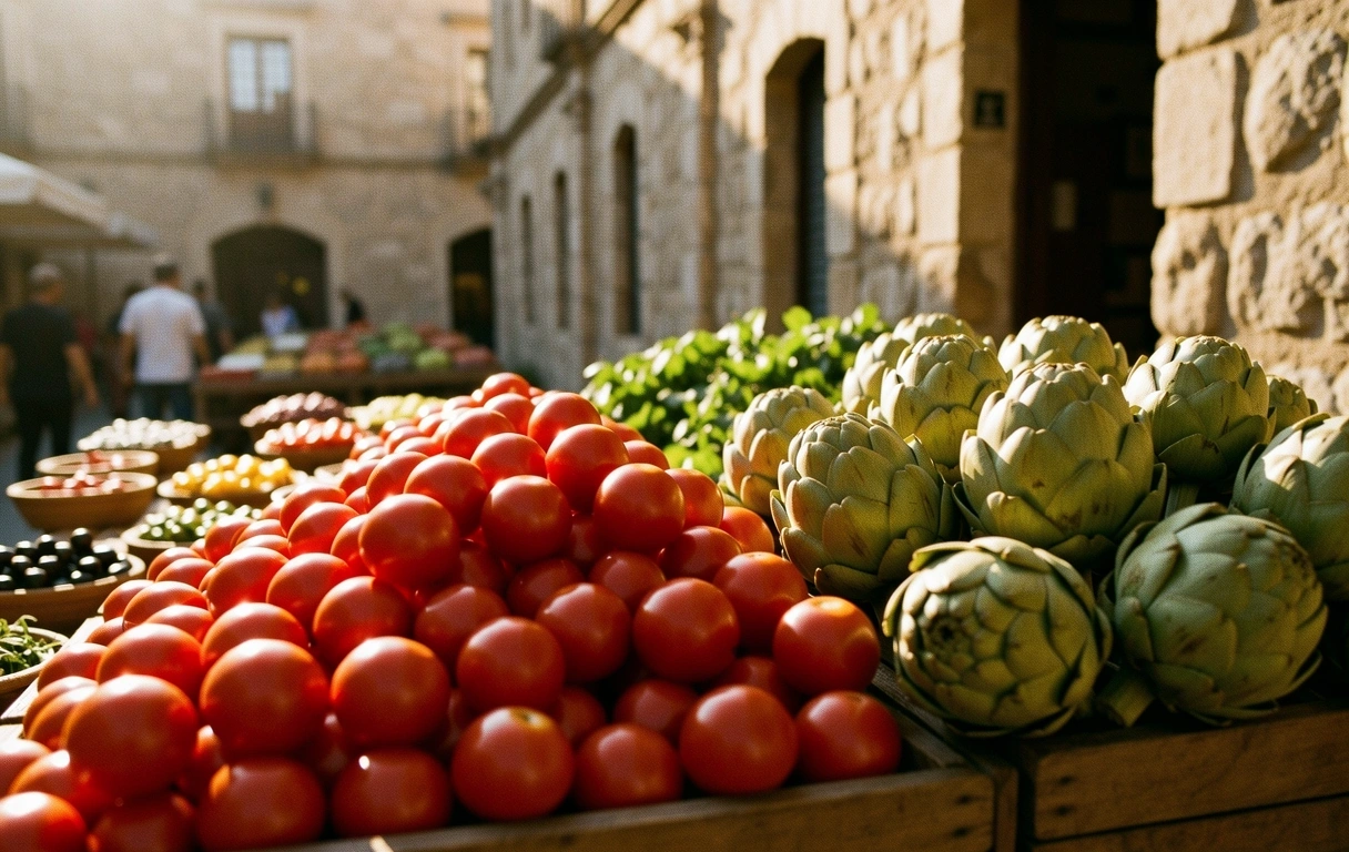Mercado histórico en León